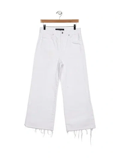 Pre-owned Veronica Beard Mid-rise Wide Leg Jeans In Blue