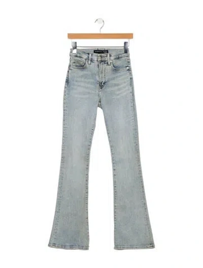 Pre-owned Veronica Beard Mid-rise Wide Leg Jeans In Blue
