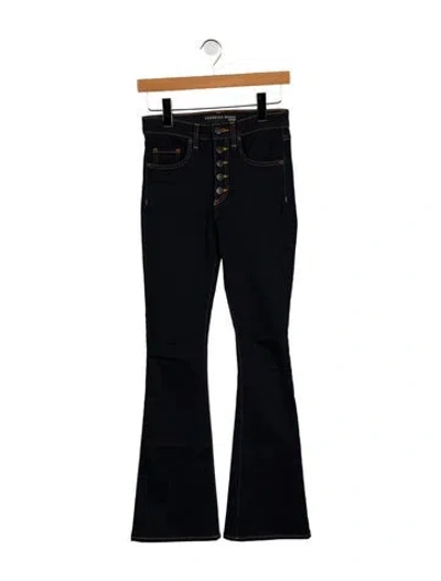 Pre-owned Veronica Beard Mid-rise Wide Leg Jeans In Blue