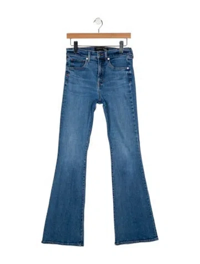 Pre-owned Veronica Beard Mid-rise Wide Leg Jeans In Blue