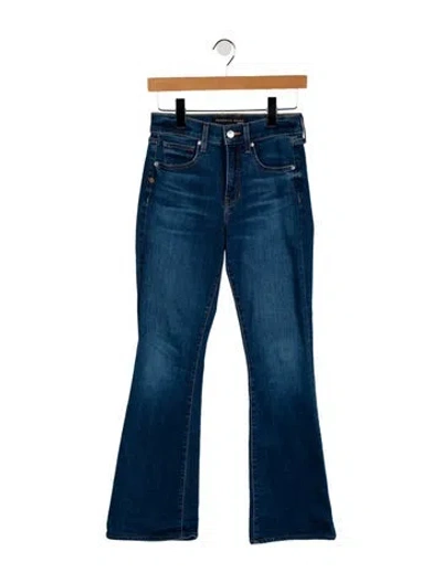 Pre-owned Veronica Beard Mid-rise Wide Leg Jeans In Blue