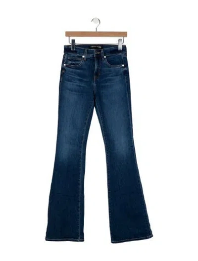 Pre-owned Veronica Beard Mid-rise Wide Leg Jeans In Blue