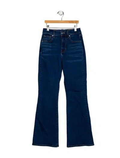 Pre-owned Veronica Beard Mid-rise Wide Leg Jeans In Blue