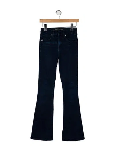 Pre-owned Veronica Beard Mid-rise Wide Leg Jeans In Blue