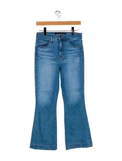 Pre-owned Veronica Beard Mid-rise Wide Leg Jeans In Blue