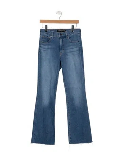 Pre-owned Veronica Beard Mid-rise Wide Leg Jeans In Blue