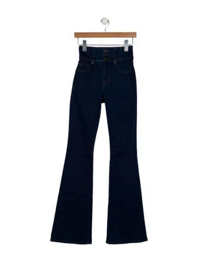 Pre-owned Veronica Beard Mid-rise Wide Leg Jeans In Blue