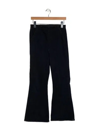 Pre-owned Veronica Beard Mid-rise Wide Leg Jeans In Blue