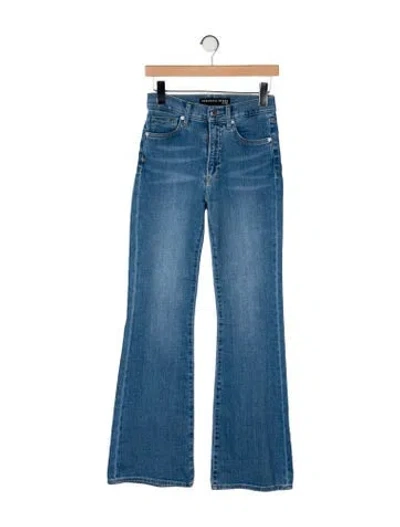 Pre-owned Veronica Beard Mid-rise Wide Leg Jeans In Blue