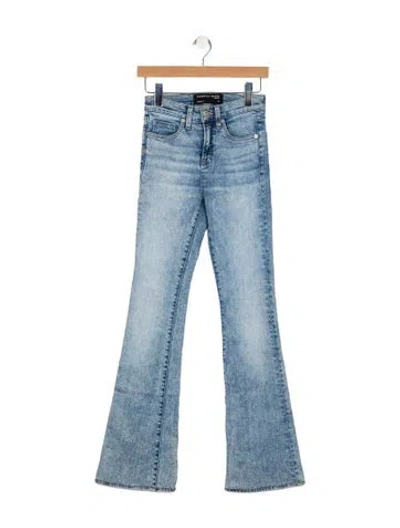Pre-owned Veronica Beard Mid-rise Wide Leg Jeans In Blue