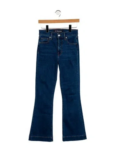 Pre-owned Veronica Beard Mid-rise Wide Leg Jeans In Blue