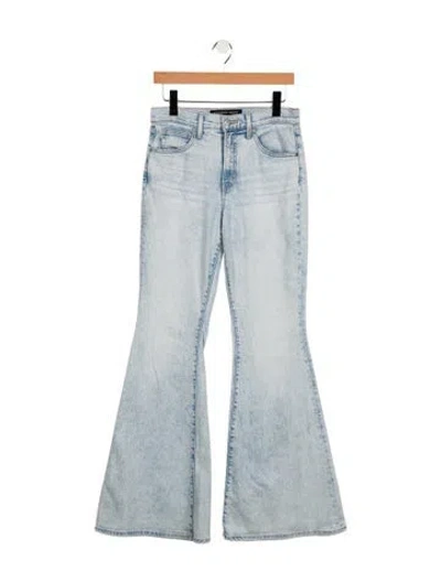 Pre-owned Veronica Beard Mid-rise Wide Leg Jeans In Blue