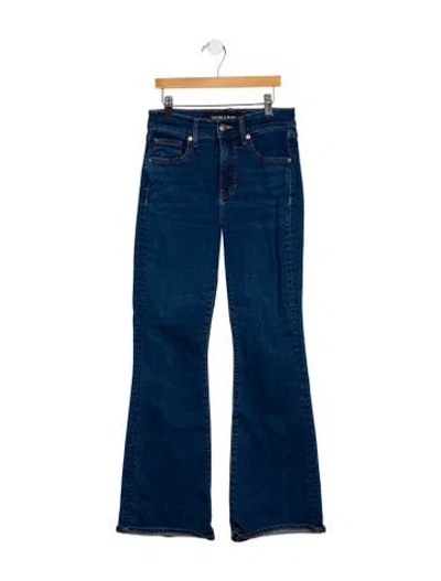 Pre-owned Veronica Beard Mid-rise Wide Leg Jeans In Blue
