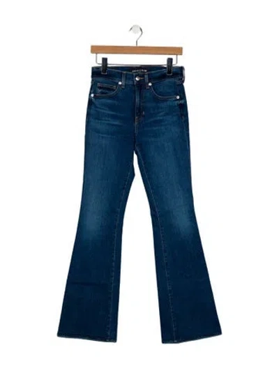 Pre-owned Veronica Beard Mid-rise Wide Leg Jeans In Blue