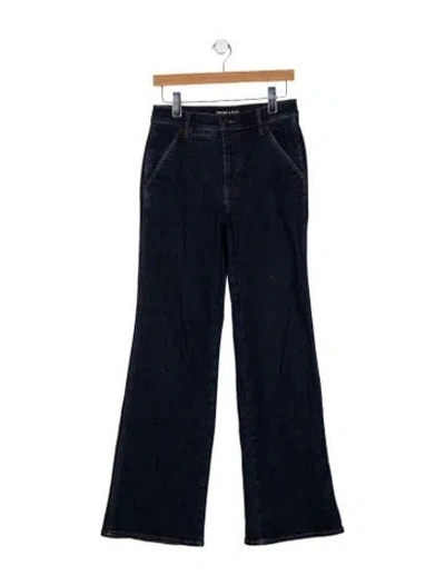 Pre-owned Veronica Beard Mid-rise Wide Leg Jeans In Blue