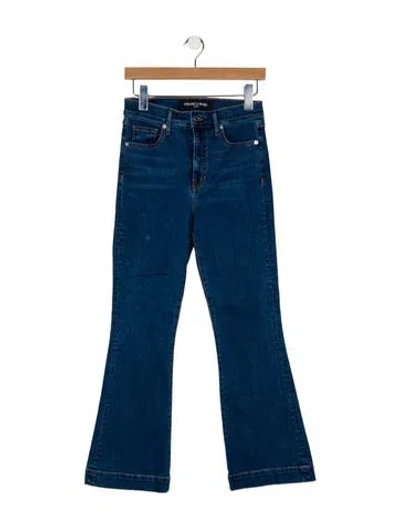Pre-owned Veronica Beard Mid-rise Wide Leg Jeans In Blue