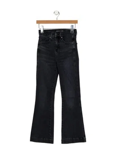 Pre-owned Veronica Beard Mid-rise Wide Leg Jeans In Gray