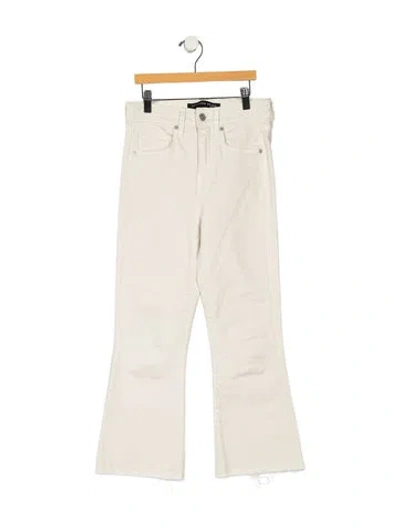 Pre-owned Veronica Beard Mid-rise Wide Leg Jeans In Neutral