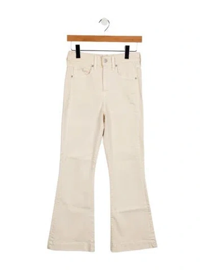 Pre-owned Veronica Beard Mid-rise Wide Leg Jeans In Neutral