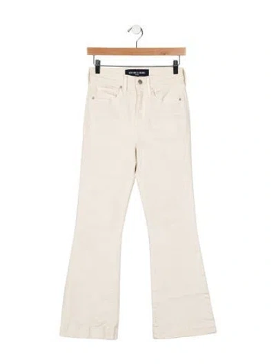 Pre-owned Veronica Beard Mid-rise Wide Leg Jeans In Neutral
