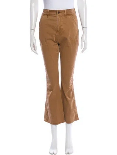 Pre-owned Veronica Beard Mid-rise Wide Leg Jeans In Neutral