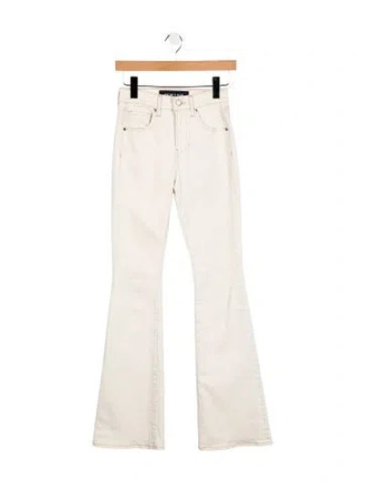 Pre-owned Veronica Beard Mid-rise Wide Leg Jeans In Neutral
