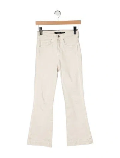 Pre-owned Veronica Beard Mid-rise Wide Leg Jeans In Neutral
