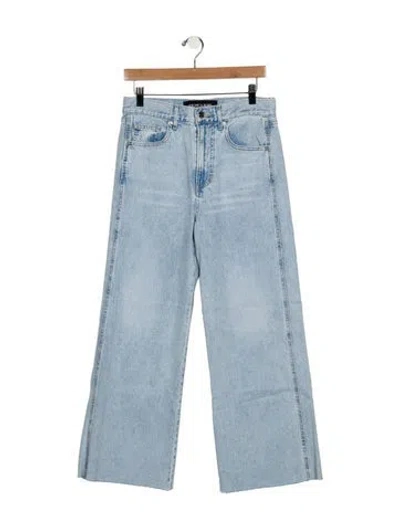 Pre-owned Veronica Beard Mid-rise Wide Leg Jeans W/ Tags In Blue