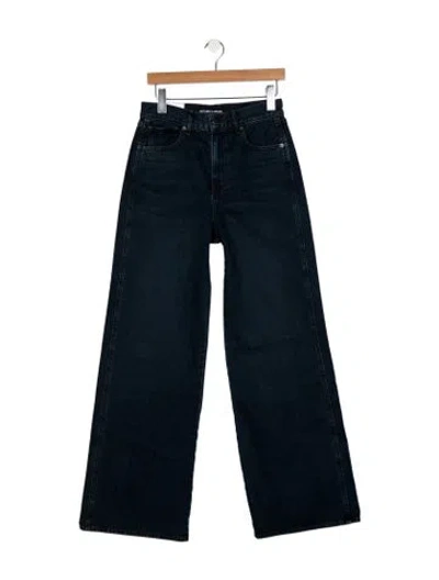 Pre-owned Veronica Beard Mid-rise Wide Leg Jeans W/ Tags In Blue