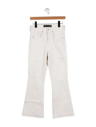 Pre-owned Veronica Beard Mid-rise Wide Leg Jeans In White