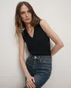 Veronica Beard Milette Merino Wool Sweater Vest In Blue