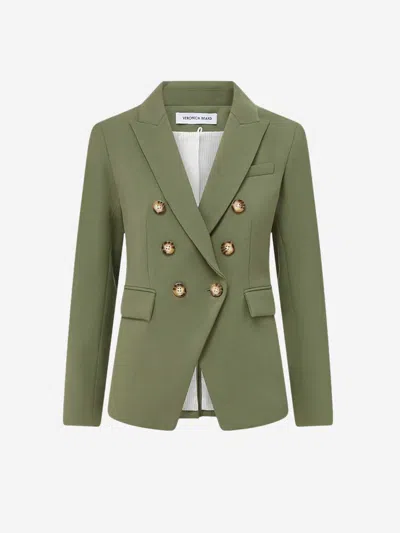 Veronica Beard Miller Dickey Blazer In Military Green