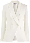 Veronica Beard Miller Dickey Double-breasted Blazer In Off White