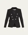 Veronica Beard Miller Dickey Crepe Blazer In Black