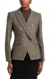 Veronica Beard Miller Dickey Jacket In Moss Multi In Green