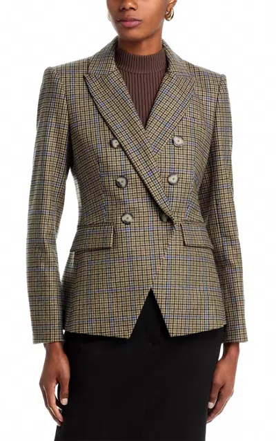 Veronica Beard Miller Dickey Jacket In Moss Multi In Green