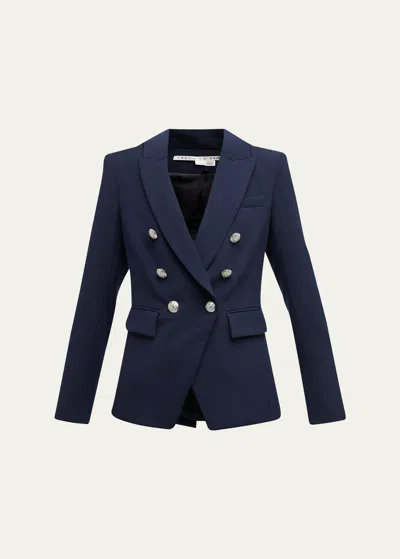 Veronica Beard Miller Dickey Jacket In Navy With Silver