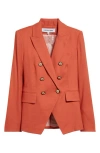 Veronica Beard Miller Dickey Double-breasted Blazer In Persimmon