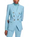 Veronica Beard Miller Double-breasted Dickey Jacket In Sea Glass