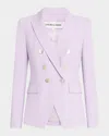 Veronica Beard Double-breasted Miller Dickey Blazer In Soft Lilac