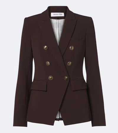 Veronica Beard Miller Dobule-breasted Blazer In Brown