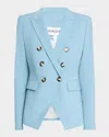 Veronica Beard Miller Double-breasted Dickey Jacket In Sea Glass