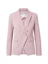 Veronica Beard Miller Double-breasted Blazer In Pink