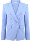 Veronica Beard Miller Double Breasted Dickey Jacket In Purple