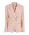 Veronica Beard Miller Leather Dickey Jacket In Nude