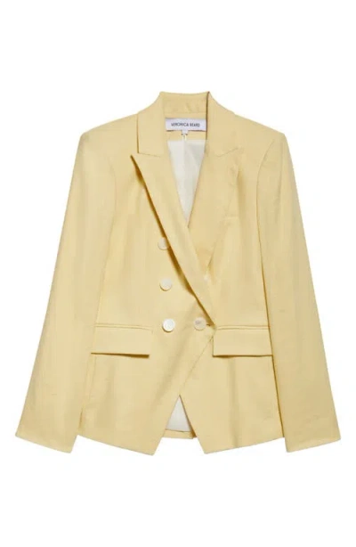 Veronica Beard Miller Linen Blend Dickey Jacket In Brown