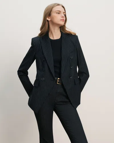 Veronica Beard Miller Pinstripe Dickey Jacket