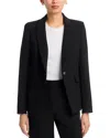 Veronica Beard Miller Stretch Crepe Dickey Jacket In Black