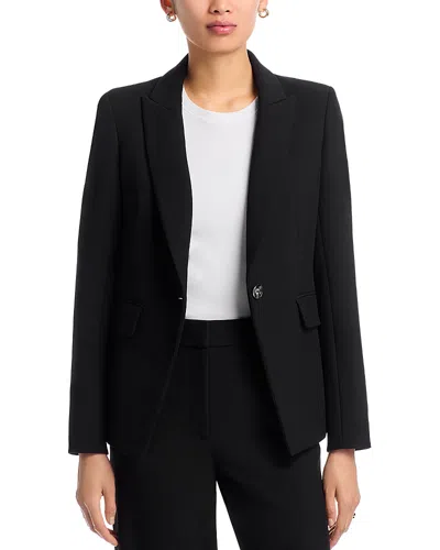 Veronica Beard Miller Single Breasted Blazer In Black