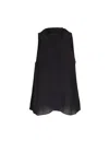 Veronica Beard Mina Shell Top In Black In Multi
